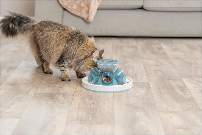 TRIXIE Tunnel Slow Feeder for Cats and Dogs, Interactive Cat Toy, Pet Food Dispenser, Treat Dispenser (Pack of 3)