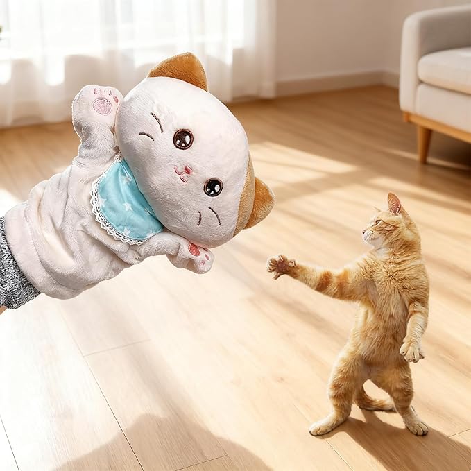 Cat Wrestler Toy Glove for Hand Protection - Professional Cat Wrestling Pad for Indoor Cats - Sturdy Kitten Play Glove with Infused Catnip