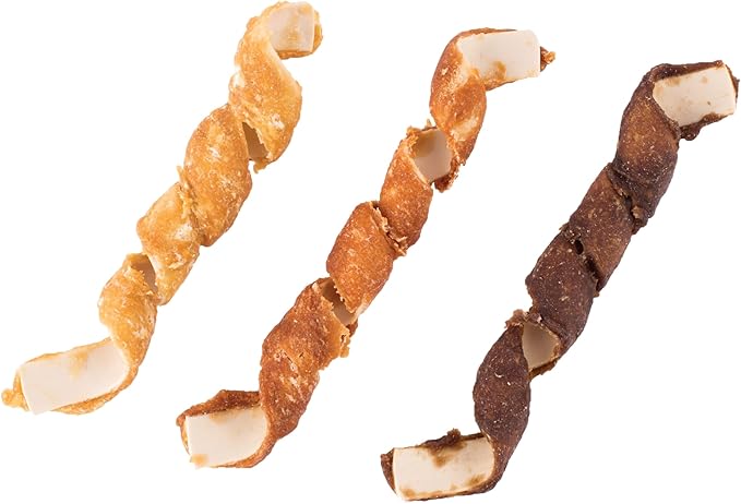 DreamBone Spirals Variety Pack Chews for Dogs, Treat Your Dog to Easy-to-Digest Rawhide-Free Chews Made with Chicken, Beef or Pork, 32 Count