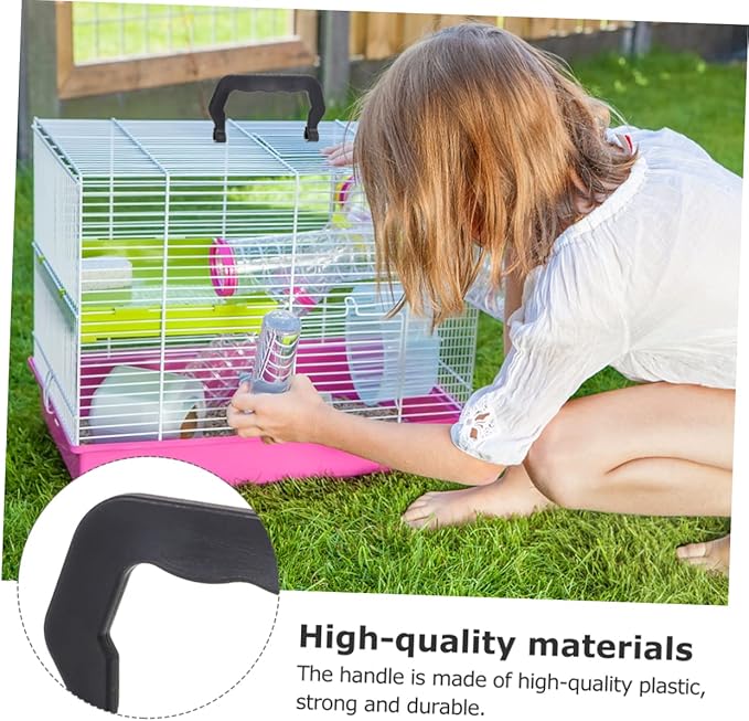 Portable Handle Set for Pet Cage Plastic Bird Cage Handle Small Dog Crate
