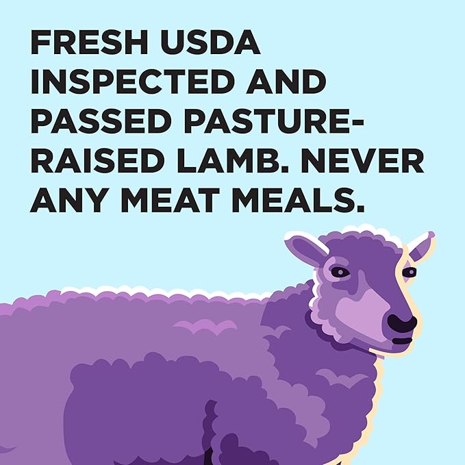 BIXBI Liberty Grain-Free Dry Dog Food, Lamb Recipe – Fresh Meat, High Protein, No Meat Meals – USA Made, 11 lbs