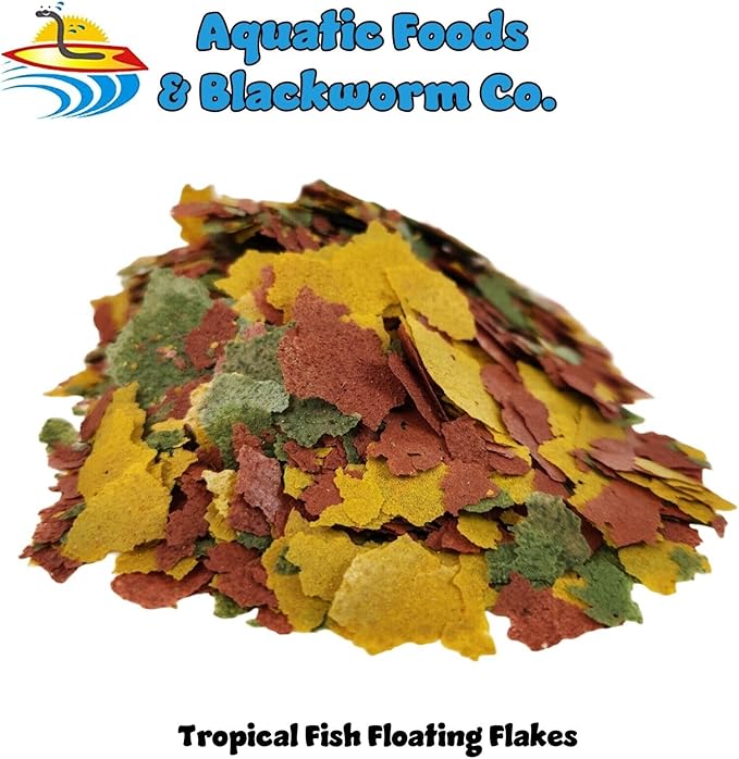 Tropical Fish Flakes, Mix of Krill, Color Enhancing, Spirulina Flakes for Cichlids, Angels, Tetras, Guppies. 12-Type Pellet Mix & 4-Type Wafers Included...WL 2 x 1/2-lb Foil Bag