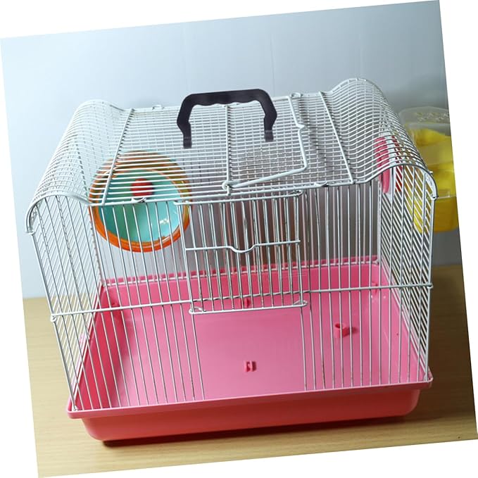 GALPADA 20pcs Portable Plastic Birdcage Handles Hamster Cages Lightweight Easy to Install Black Colors for Pets