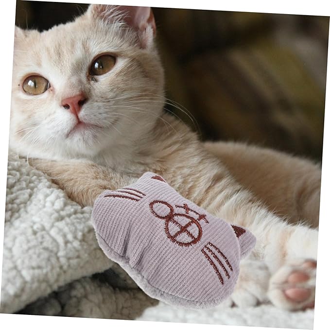 ORFOFE 3pcs Plush Catnip Filled for Cats Indoor Chew and Tease Soft Cat Pillow Interactive Lovely Playset