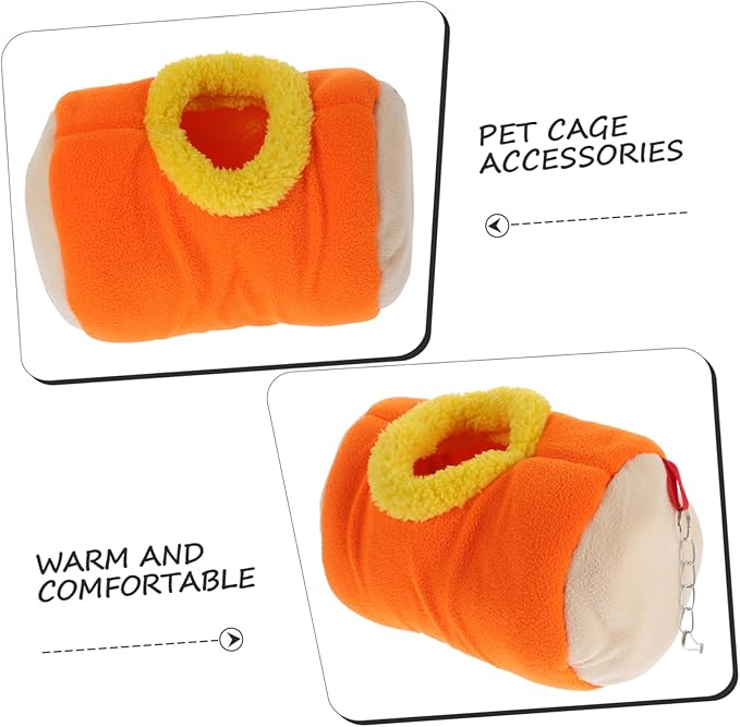 POPETPOP Delicate Hanging Nest for Hamsters Parrots Pets Cozy Sturdy Design for Ferrets Chinchillas Creative Attractive Pet Hideout for Birdcages and Play Areas
