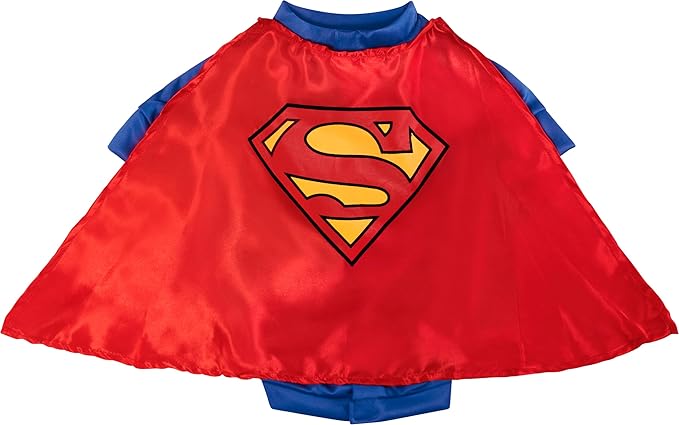 DC Comics Superheroes: Superman Pet Costume for For Dogs or Cats by Rubies, XXL