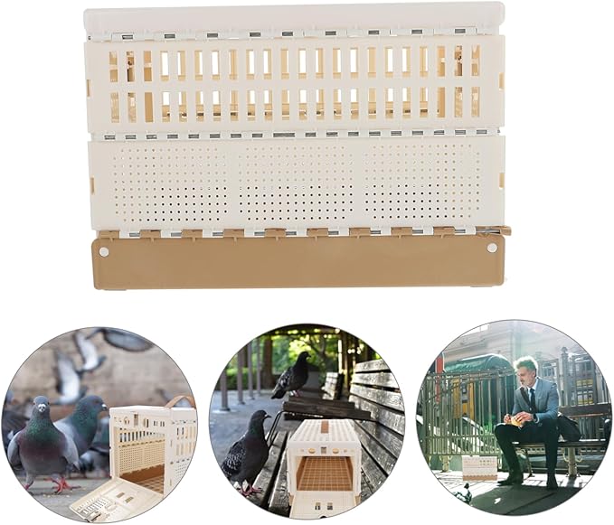 Luxshiny Foldable Plastic Pigeon Cage Multi Function Transportation Bird Cage for Small Pets Lightweight Abs Material Compact Design for and Travel