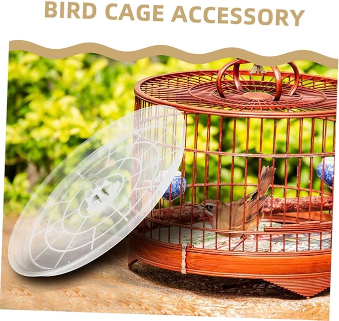 Happyyami 2pcs Durable Litter Holder for Parakeets Small Birds Parrots Easy Installation Smooth Surface Compatible with Cages
