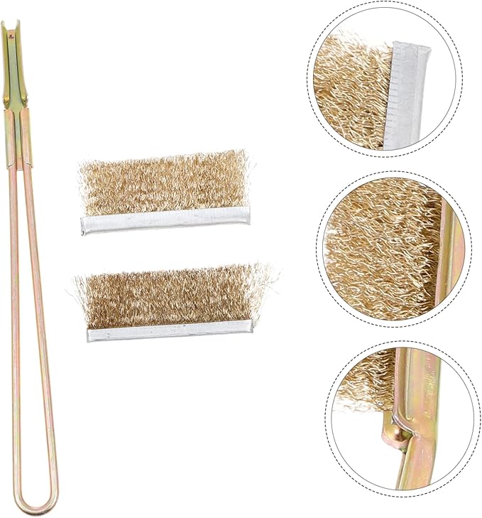 1set Bird Cage Cleaning Brush Handle Wire Brush for Easy Birdcage Cleaning for Parrot Cage Accessories and Bird Care Supplies