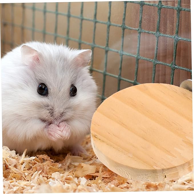 LIOOBO Bird Cage Platform Hamster Jump Board Wooden Hamster Perch Small Pet Cage Plaything