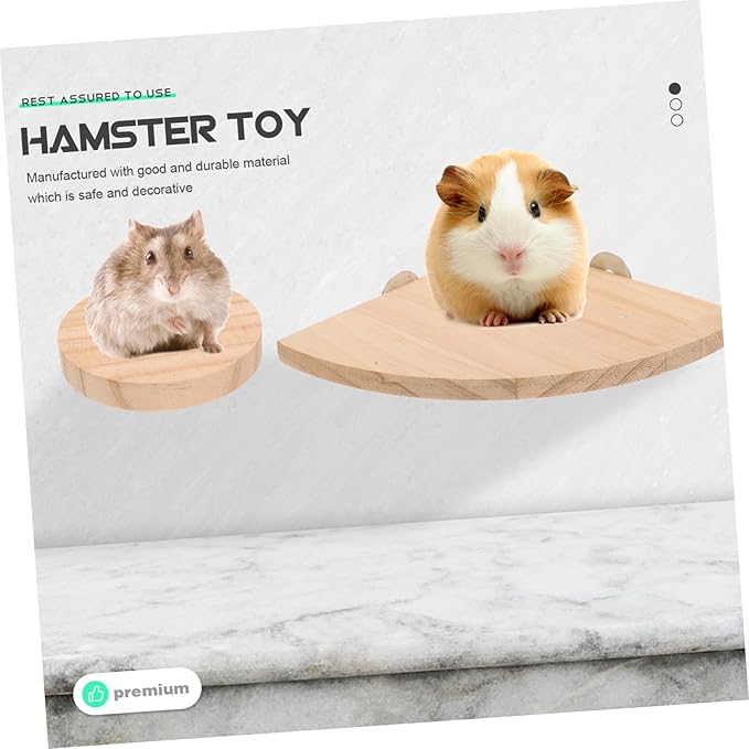 Abaodam 4Pcs Hamster Stand Platform Chinchilla Cage Accessories Parrot Perch Bed for Bird Cage PET Habitat Platform Non-Slip Design Suitable for Small Animals