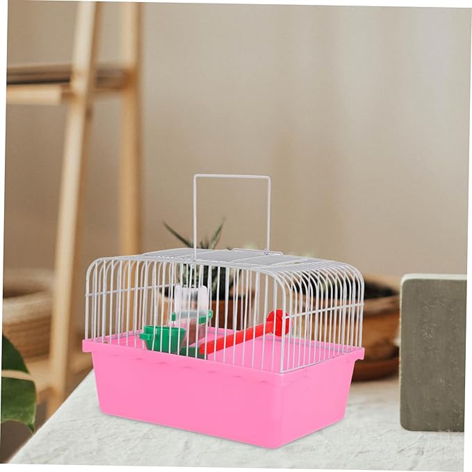 SUPVOX Portable Bird Cage with Food Box and Waterer Lightweight Travel Carrier for Parrots and Cockatiels Spacious Design for Comfortable Outdoor Use