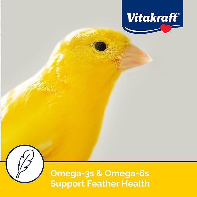 Vitakraft Menu Canary And Finch Food Mix - Nutrient-Rich With Probiotics DHA Omega 3 And Omega 6 - Vibrant Seeds And Grains - Resealable 2.5 lb Bag