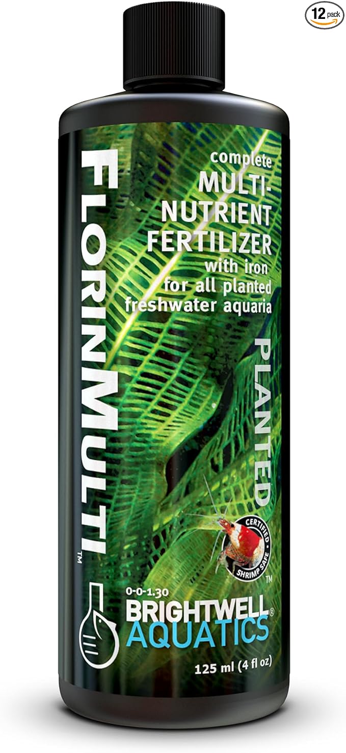 Brightwell Aquatics FlorinMulti - Multi-Nutrient Supplement for Planted Aquariums - Supports Healthy Growth, Macro & Trace Elements, Ideal for Shrimp & Plants, 125 ml