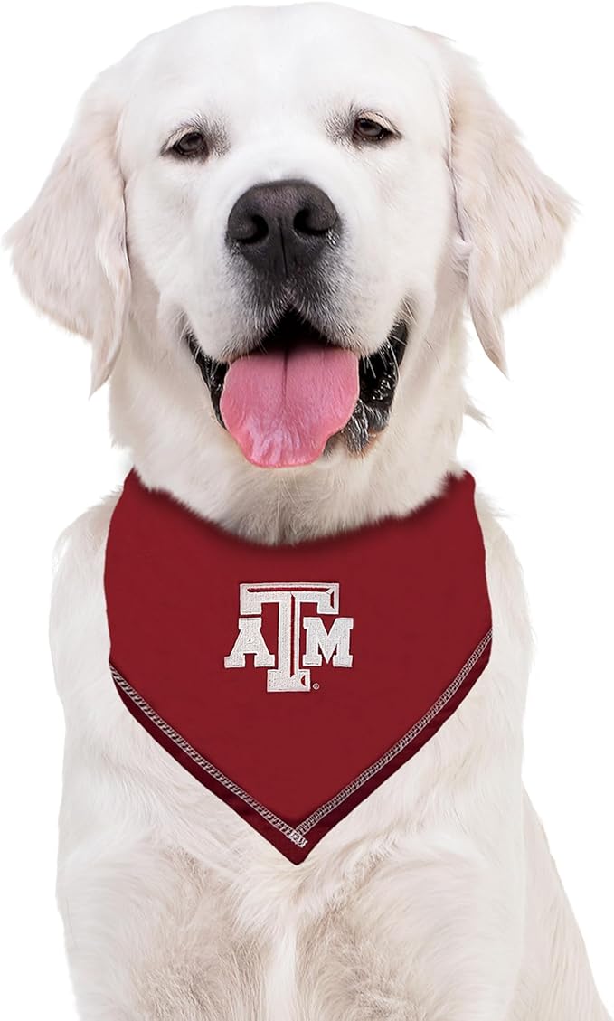Pets First NCAA Texas A&M Aggies TIE Bandana, Size Small/Medium. Dog Bandana Scarf Bib for Pet Cat Dog. The Ultimate Game-Day, Party Bandana