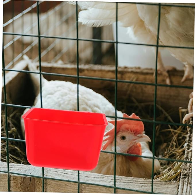 KESYOO 4pcs Cage Cup Feeders Hanging Bird Cage Feeder Bowl Robust Construction Pet Water Cup Rabbit Feeding Dishes Parrot Rooster Water Bowl