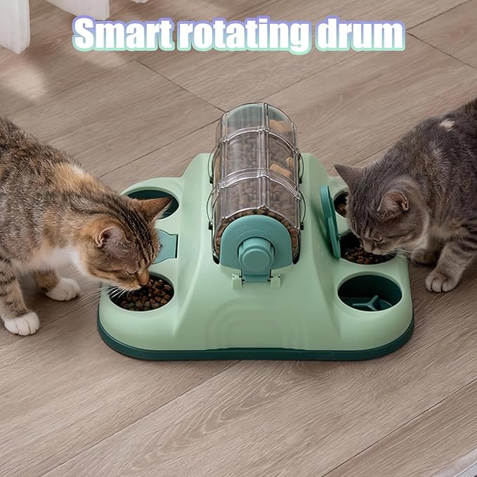 Dog Toy, Interactive Slow Feeding Roller for Cats & Dogs - Fun Treat Dispensing, Puzzle Toy Small/Medium/Large Dogs Gifts, Dog Treat Puzzle (Yellow)