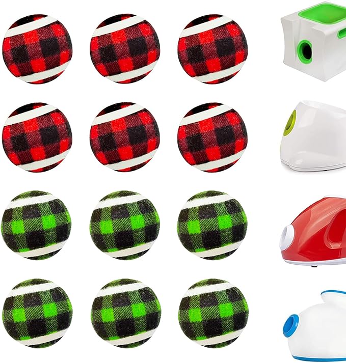 X-Small Dog Tennis Balls Dog Toys Ball 1.5" Pack of 12, Fit Ball Launchers,Dog Toys