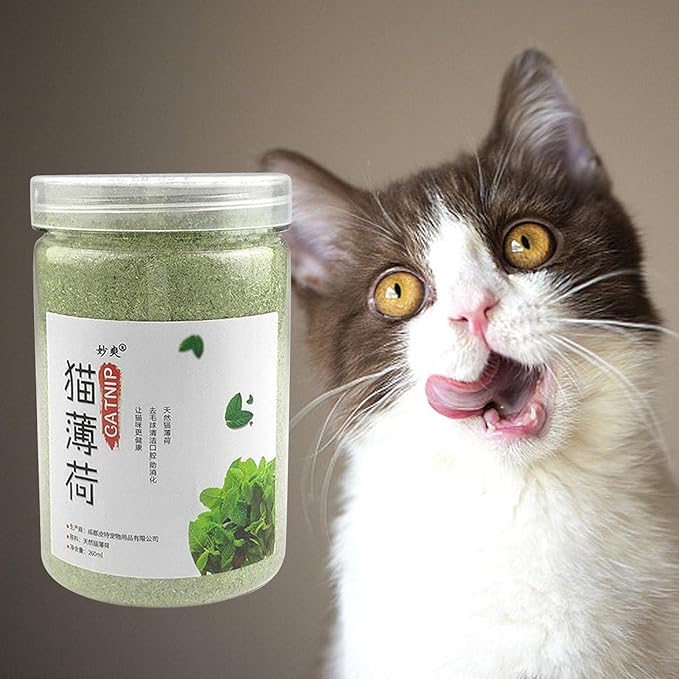 6X Catnip Powder for Cats, Catnip Catnip Dried Leaves Premium Quality Catnip Treats for Cat Toys Happy Kitten Scratcher Post Cat Bed