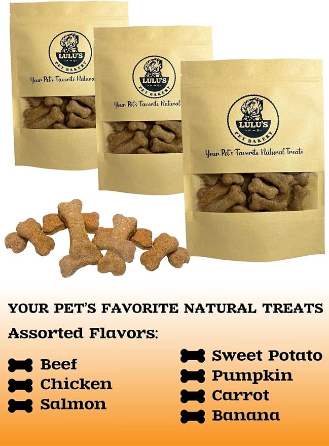 Lulu's Pet Bakery - All-Natural Pet Treats - Human Grade - Made in USA (5oz, Banana)
