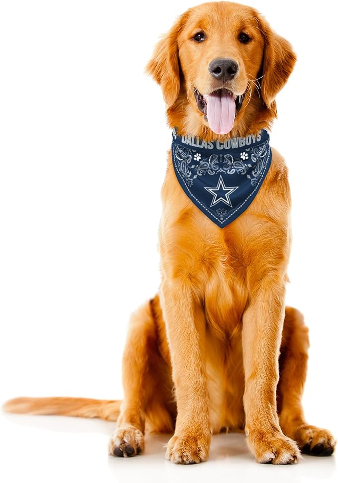 Littlearth NFL Reversible Pet Bandana - Officially Licensed Teams, Sizes XS to XL