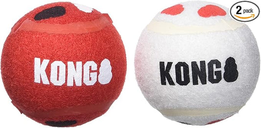 KONG Signature Sport Balls Dog Toy, Large, 2 Pack