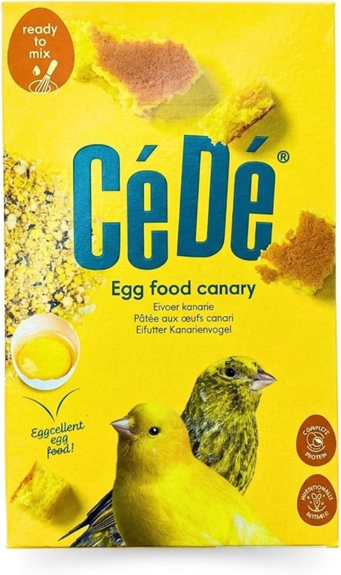 CeDe Egg Food for Canaries and Finches 1kg – Ready-to-Use Food Bird Feed for Breeding, Molting and Daily Conditioning, Soft Egg-Based Feed in Sealed Freshness Box