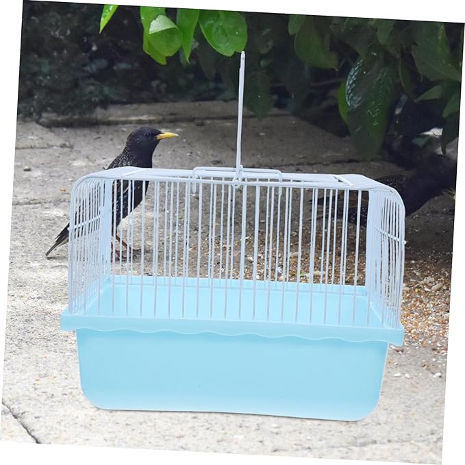 LIOOBO Lightweight Portable Bird Cage for Parakeets and Lovebirds Convenient Travel Carrier for Small Animals Easy to Clean Material for Home and Travel Use
