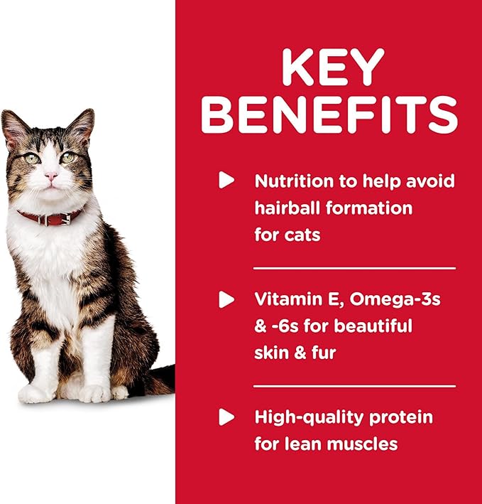 Hill's Science Diet Adult 1-6 Hairball Control Wet Cat Food, Chicken, 5.5 oz. Cans, 24-Pack