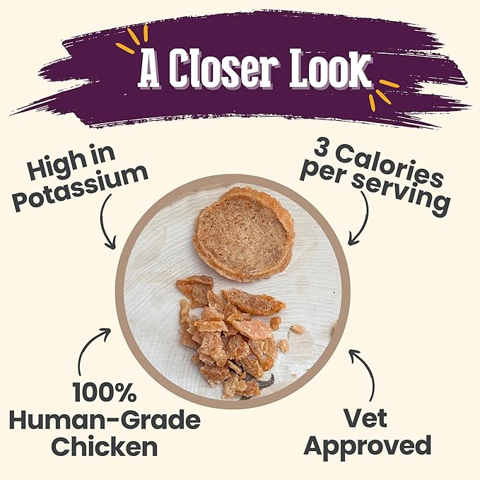 Farm To Pet - Cat Treat Crumbles - 3 oz Single Ingredient Chicken Treat and Snacks - Healthy for Indoor Cats and Kitten - Essential Products (Mix with Wet/Dry Food)