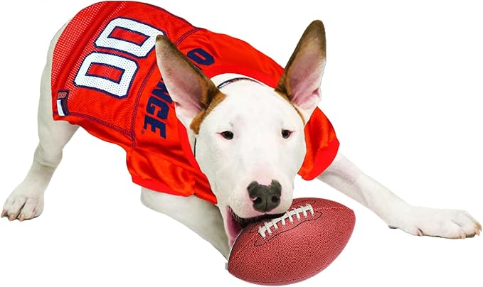 Pets First NCAA College Syracuse Orange Mesh Jersey for DOGS & CATS, Small.Licensed Dog Jersey with your Favorite Football/Basketball College Team