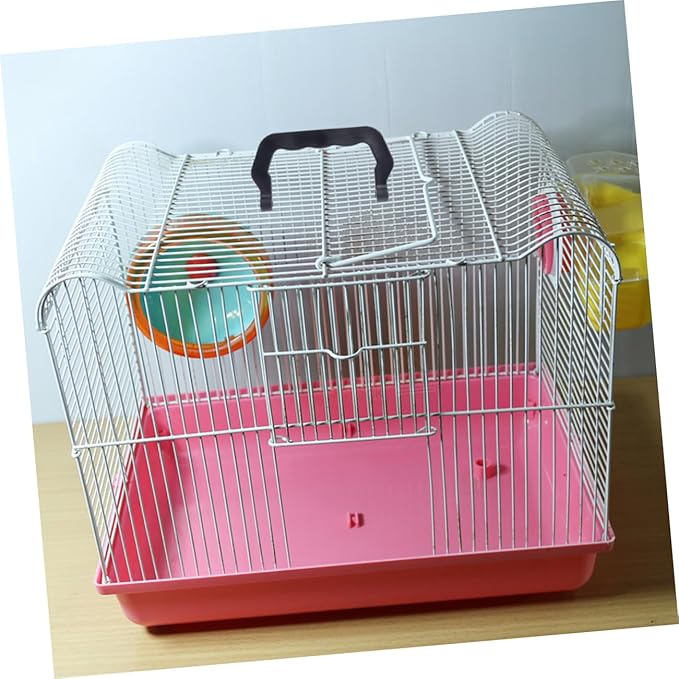 Happyyami 20pcs Portable Detachable Plastic PET Cage Handle Set Thickened Birdcage Lifting Handles for Hamster and Small Animal Cages Easy to Carry for Outdoor Use