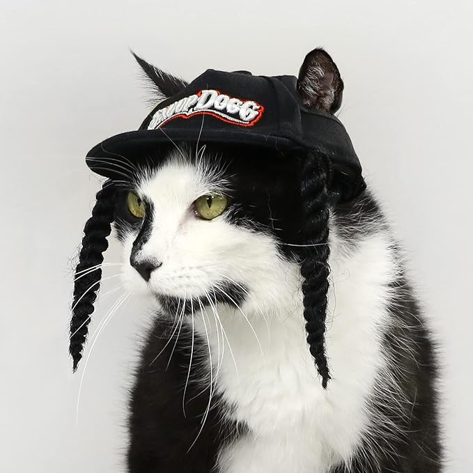 Snoop Doggie Doggs Deluxe Pet Baseball Hat, Classic Snoop, X-Small