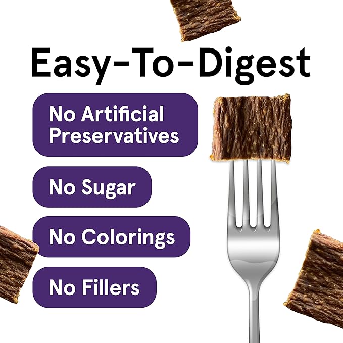 Real Meat Dog Treats - Three 12oz Bag of Bite-Sized Air-Dried Lamb & Liver Jerky for Dogs - Grain-Free Jerky Dog Treats Made up of 95% Quality, Free-Range, Grass Fed Lamb - All-Natural Dog Treats
