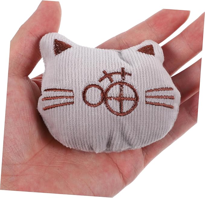 3pcs Catnip Filled Plush Cat Chew for Indoor Cats Soft Cotton Molar Playthings to Promote Exercise and Dental Care Interactive Catnip for Kitten Activity Support