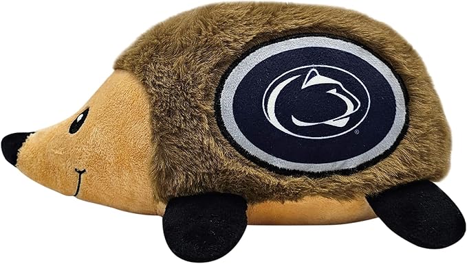 NCAA Penn State Nittany Lions Plush Hedgehog Toy for Dogs & Cats, Cool Soft Pet Toy for Fun and Interactive Play, Dog Chew Toy with Squeaker, Licensed Hot Pet Toy