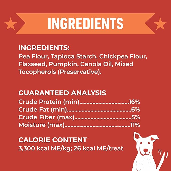 Cloud Star Wag More Bark Less - Dog Treats - Crunchy Biscuits - Grain Free Pumpkin - 14 oz Box