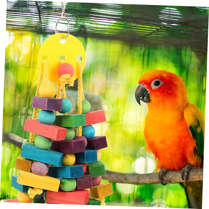 Pet Molar Chewing for Parakeets and Bunnies Fun Bird Cage Accessories for Entertainment and Health for Animals Like Hamsters and Guinea Pigs