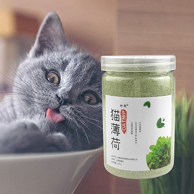 4X Catnip Powder for Cats, Catnip Catnip Dried Leaves Premium Quality Catnip Treats for Cat Toys Happy Kitten Scratcher Post Cat Bed