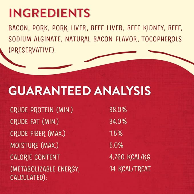 Stella & Chewy's Freeze-Dried Raw Wild Weenies Dog Treats - High-Protein Training Treats for Dogs & Puppies - All-Natural Bacon Recipe with 95% Meat & Organs - USA Made - 3 oz Bag (Pack of 2)