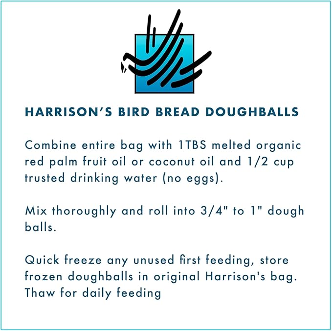 Harrison's Bird Foods Certified Organic NonGMO Omega Bird Bread Mix