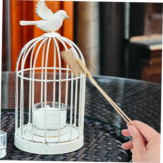 ibasenice 1set Bird Cage Cleaning Brush Handle Wire Cleaner for Maintenance for Bird Owners to and Fecal Practical Cleaning Tool