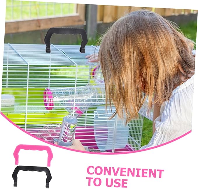 BESPORTBLE 20pcs Portable Pet Cage Handles Multi-use Birdcage and Crate Carrier Accessories Plastic Design for Easy Carrying Comfortable Grip for Hamster and Cages