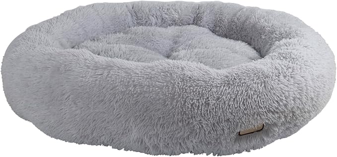 Armarkat Extra Large, Fluffy Gray Round Cat Bed - C71NHS