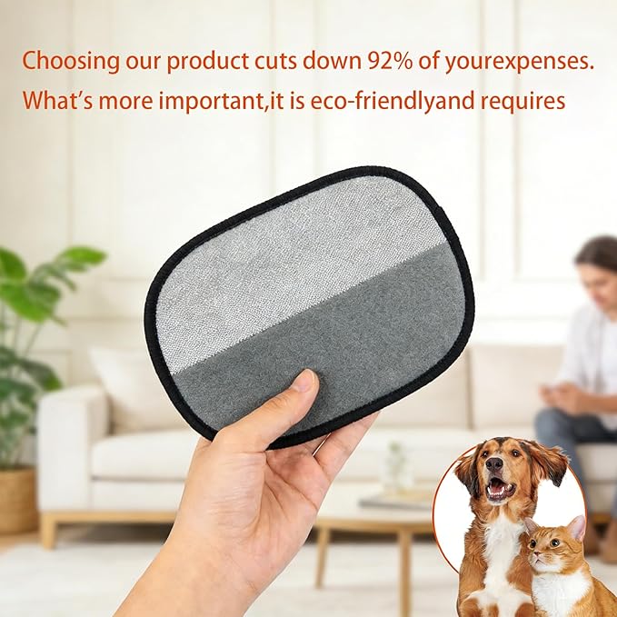 2026 Pet Hair Removal Glove for Cats & Dogs, Reusable Pet Grooming Glove, Easy Shed Hair Remover for Short Long Fur, Dog Cat Deshedding Gloves for Home Furniture Cleaning (1 Pcs)