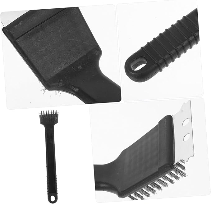 YARNOW Stainless Steel Bird Cage Cleaning Brush Scraper Non-Shedding Bristles for Easy Removal of Droppings Accessory for Bird Nest and Cage Maintenance