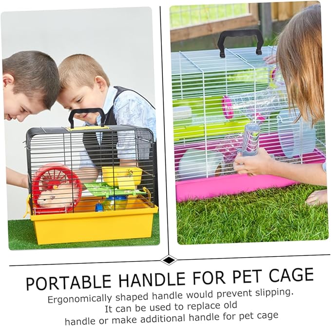 10pcs Detachable Plastic Bird Cage Handles Portable Pet Cage Lifting Handles for Secure Carrying and Easy Installation for Outdoor Travel