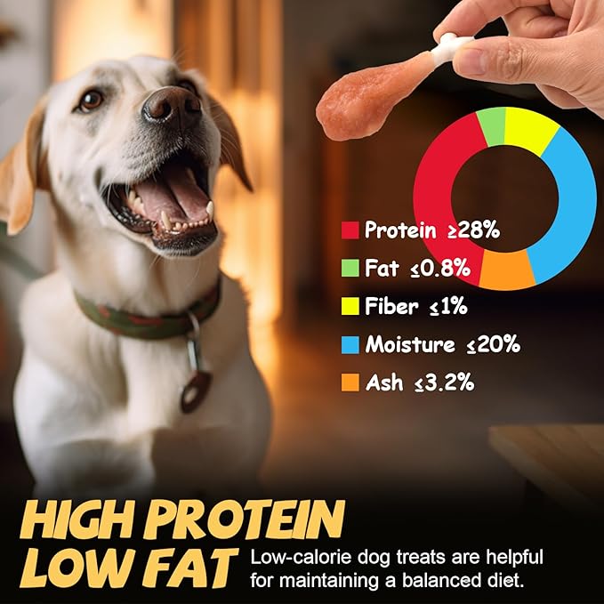 Dog Treats Chews Rawhide Free Real Chicken Calcium Bone Snacks, Teeth Clean Breath Fresh Dog Training Treats