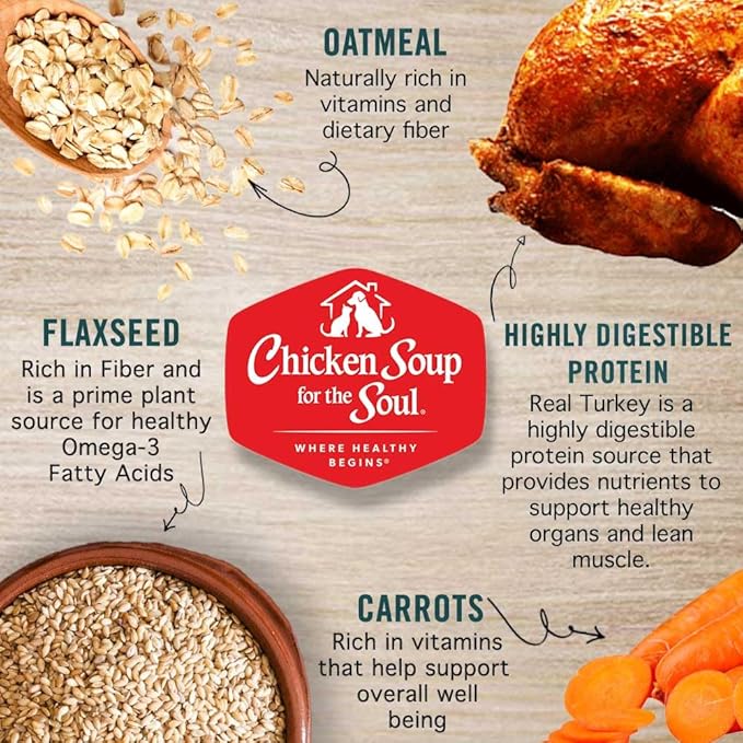 Chicken Soup for the Soul All Natural Premium Adult Wet Dog Food, Real Meat First Ingredient, No By-Products/Artificial Flavors/Preservatives, Turkey & Sweet Potato Cuts in Gravy, 13oz (Pack of 12)