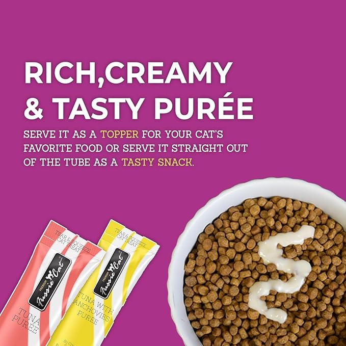 Fussie Cat, 0.5 Ounces Each, 50 Tubes, Tuna & Chicken Variety 5 Flavors